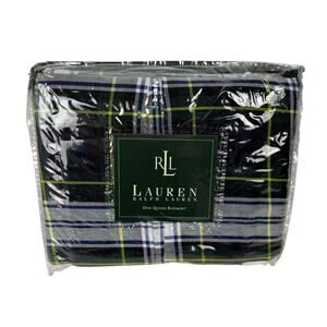Lauren Ralph Lauren One Queen Bedskirt University Dress Gordon Tartan Plaid New